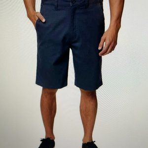 Hang Ten Men's 21" Quay Hybrid Shorts Navy Blue Size 34 New Without Tags